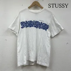 ステューシー 90s 00s 銀タグ USA OLD 半袖 Tシャツ Shirt ハイビスカス ロゴ プリント メンズ M ISItems【USED】【古着】【中古】50146131