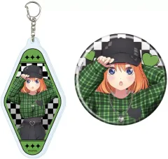 【新品】グッズセット 04.中野四葉(甘辛ロックver.) 描き下ろしイラスト アクリルキーホルダー＆缶バッジセット 「五等分の花嫁*」