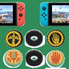 【特価商品】対応 スティックカバー スティックカバー switch/有機EL/lite アシストリング アナログスティックカバー ジョイコン （スティック switch適用スティックカバー カバー4つ/アシストリング2つ）ゼ**の伝説 フリーク スイッチ/有機