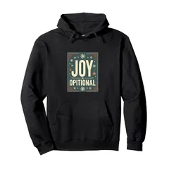 【新品】 Joy Is Optional - レトロホリデー皮肉 パーカー