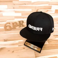 完売サイズ【ニューエラ×重盛さと美】限定コラボ FRIEND フレンド キャップ黒ブラック×ホワイト 立体3D刺繍 59FIFTY