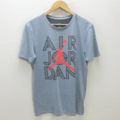 G■ナイキ/NIKE DRY-FIT ジョーダン プリントTシャツ【L】灰系/men's/96【中古】■