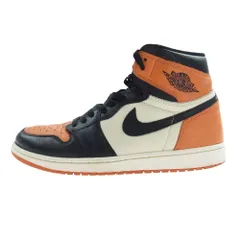 NIKE ナイキ スニーカー 555088-005 Air Jordan 1 Retro High OG Shattered Backboard エアジョーダン1 レトロ ハイ OG シャッタード バックボード オレンジ系 ブラック系 29cm【中古】