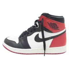 NIKE ナイキ 555088-125 フェイクバスターズ鑑定済 Air Jordan 1 Retro High OG Black Toe エアジョーダン 1 レトロ ハイ OG ブラック トゥ スニーカー【中古】