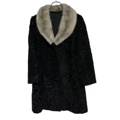 Z1576 MOONBAT FUR ムーンバットファー コート ジャケット アウター ブラック ファー レディース サイズ不明