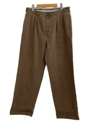 POLORALPH LAUREN(ポロラルフローレン) タック入り 2タック チノパン ボトムス パンツ ポロチノ 古着 00s 90s メキシコ製 M ブラウン メンズ/004