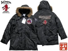 テッドマン／TEDMAN／XLサイズ／N-3B／フライトジャケット／TN3-B-070／ブラック／新品／送料無料／ミリタリー／バイカー／アメカジ