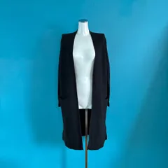 1415 ポロラルフローレン ウールカシミア ロングカーディガン XS 黒