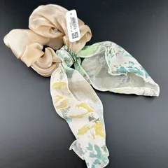 【新品】定価1540円 ヘアアクセサリー ヘアゴム グレー カラフル シュシュ リボン◆