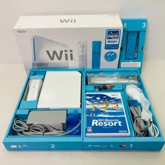 【動作確認済み】【美品】任天堂 Wii 本体セット Wii Sports Resortソフト同梱 AM4