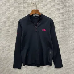 THE NORTH FACE アウトドア 刺繍 ロゴ ハーフジップ 長袖Tシャツ 90 A00494