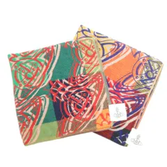 ヴィヴィアンウエストウッド Vivienne Westwood 2点 セット ハンカチ チーフ オーブ 正方形 マルチカラー 小物 ☆AA★