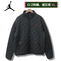 ナイキ NIKE エアジョーダン Air Jordan ダウンジャケット ブラック XXL ロゴ刺繍 キルティング ライトダウン オーバーサイズ ビッグシルエット ストリート Y2K スポーツミックス 古着 Z146
