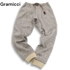 【美品】Gramicci グラミチ 秋冬 裏起毛★ ボンディング ニット フリース クライミング ジョガー パンツ Sz.S メンズ