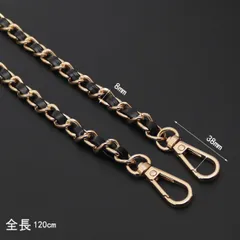 携帯 スマホ チェーン ゴールド ショルダーストラップ PU レザー バッグ 韓国