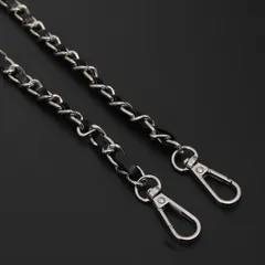 携帯 スマホ チェーン ショルダーストラップ シルバー PU レザー バッグ 韓国