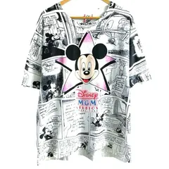 USA製 ヴィンテージ MGM Disney Mickey ディズニー ミッキーマウス 総柄 Tシャツ