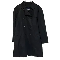 Z1577BURBERRY バーバリー ステンカラー コート ノバチェック ライナー ブラック シンプル カジュアル メンズ 38