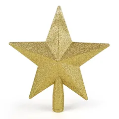 【新品】 AiMMei ツリートップ クリスマスツリー飾り トップ おしゃれ クリスマスツリー装飾 オーナメント 幸せ星 豪華 雰囲気 クリスマスパーティー トップ星 飾り付け クリスマスパーティー (ゴールド, 20cm) [並行輸入品] 1のサムネイル
