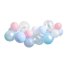 【新品】 Hanamei ハナメイ 誕生日飾り付けセット バルーンガーランドキット 誕生日パーティー 結婚式 ウェディング 装飾 バースデー 予備風船あり (サボン) 1