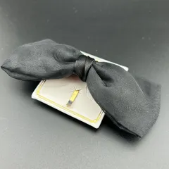 【新品】定価1540円 ヘアアクセサリー ポニーフック ブラック リボン 大きめ◆