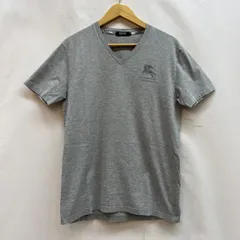 バーバリーブラックレーベル ロゴ刺繍 Vネック Ｔシャツ メンズ 3 ISItems【USED】【古着】【中古】50141808