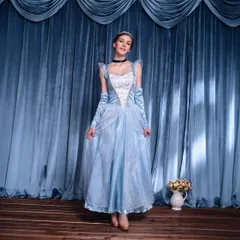 新入荷人気推薦　シンデレラ風　ドレス　レディース ハロウィン コスプレ　プリンセス コスチューム 変装 　衣装 　仮装