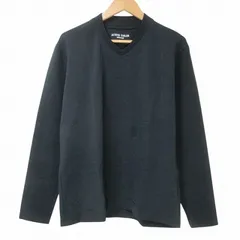 メンズビギ MEN'S BIGI ACTIVE TAILOR シルケットスムースVネックロングTシャツ M0133UTR002 カットソー 長袖 3 L相当 黒 ブラック Xのサムネイル