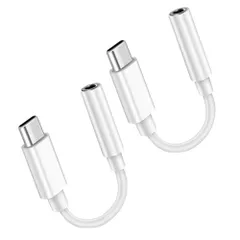 新品 タイプC イヤホン 変換アダプタ USB Type-C イヤホンジャック 3.5mm イヤホンコネクター 【2個セット】 ヘッドホン