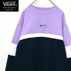 希少 バンズ センター 刺繍 ロゴ 切り替え ボーダー プルオーバー スウェットのサムネイル