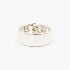 ティファニー ジーグフェルド オニキス デイジー リング 9号 シルバー