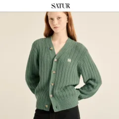 【美品】SATUR ブークレカーディガン　セター　ニット　faro 韓国 在庫少なめ！☆SEVENTEEN ウォヌ 着用！！【SATUR】Faro Over Size