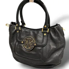 美品 TORY BURCH トリーバーチ ハンドバッグ ブラック レザー