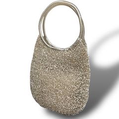 美品✨アンテプリマ ラウンド ミニショルダーバッグ シルバーゴールド