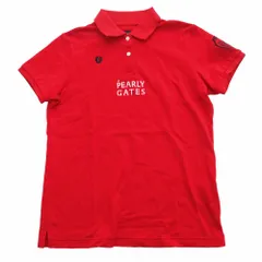 PEARLY GATES パーリーゲイツ 055-2160302 ポロシャツ 半袖 トップス レッド サイズS レディース 【中古】