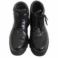 サルヴァトーレ・フェラガモ Salvatore Ferragamo レースアップ ワークブーツ シューズ ブラック サイズ26cm メンズ 【中古】