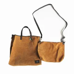 LAURA DI MAGGIO ローラディマッジオ メッシュレザー トートバッグ ショルダーバッグ セット ブラウン メンズ レディース 【中古】