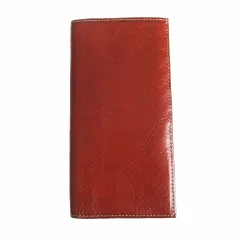 極美品 PRARE プレリー 本革 牛革 長財布 札入れ イタリアンレザー ロングウォレット ブラウン NP16015 メンズ レディース 【中古】