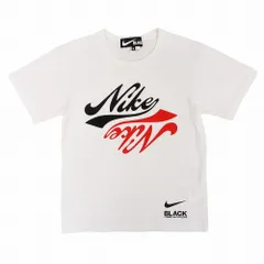20aw BLACK COMME des GARCONS × NIKE コラボ コムデギャルソン ナイキ ロゴプリント Tシャツ カットソー 半袖 S 白 メンズ 【中古】
