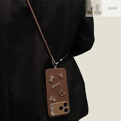 保護ケース レザー調凹凸加工 ショルダーベルト付き 全包み 耐衝撃 ソフトケース iPhone17/17pro/17pro max/16/15/14/13/12/11 多機種対応