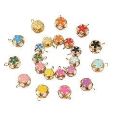 【新品】 100個入カラフル鈴 クリスマスベル クリスマスツリー飾り用 DIY 手作りペンダント首輪可愛い 眩しい 誕生日 プレゼント（こんごうしょく） 0