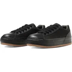 Converse コンバース スニーカー 厚底 オールスター (R) ボーダースター OX ブラック/ブラック 23.5 cm