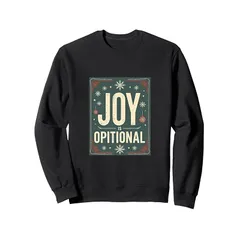 【新品】 Joy Is Optional - レトロホリデー皮肉 トレーナー