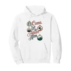 【新品】 O Come, Let Us Adore Him キリスト降誕 クリスマス パーカー