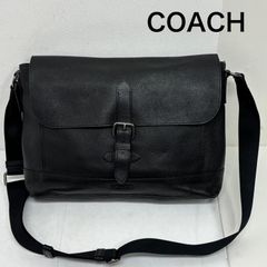 COACH F54149 ヘンリー メッセンジャーバッグ ペブルドレザーブラック