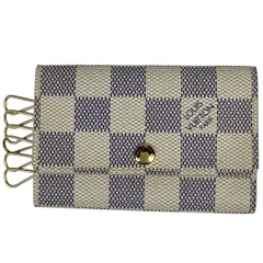 ルイ・ヴィトン Louis Vuitton ミュルティクレ 6 鍵入れ キーホルダー キーケース ダミエアズール ホワイト N61745 レディース 【中古】