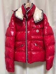 MONCLER デカワッペン エベレスト レッド ダウンジャケット サイズ0