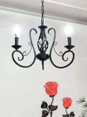 クリスタルガラス 欧風大気青色おしゃれ シャンデリア 6灯 E14 三色