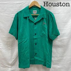 ヒューストン ボーリングシャツ 刺繍デザイン オープンカラー ピエロ