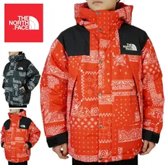 ノースフェイス THE NORTH FACEメンズ ダウンジャケットNOVELTY ULTIMATE DOWN JACKETノベルティ アルティメット ダウン ジャケットリオレッド RIO RED リアルブラック REAL BLACKバンダナ柄 ペイズリー P